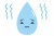 雨粒しずくの表情キャラクター03/悲しい