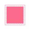 ガーリーなピンクの正方形フレーム