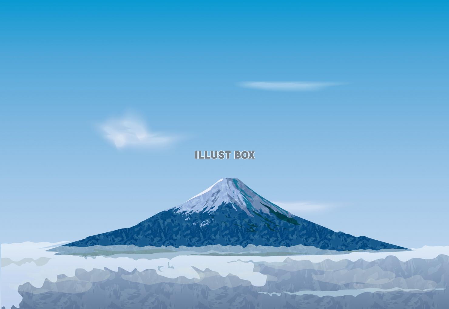 無料イラスト 富士山