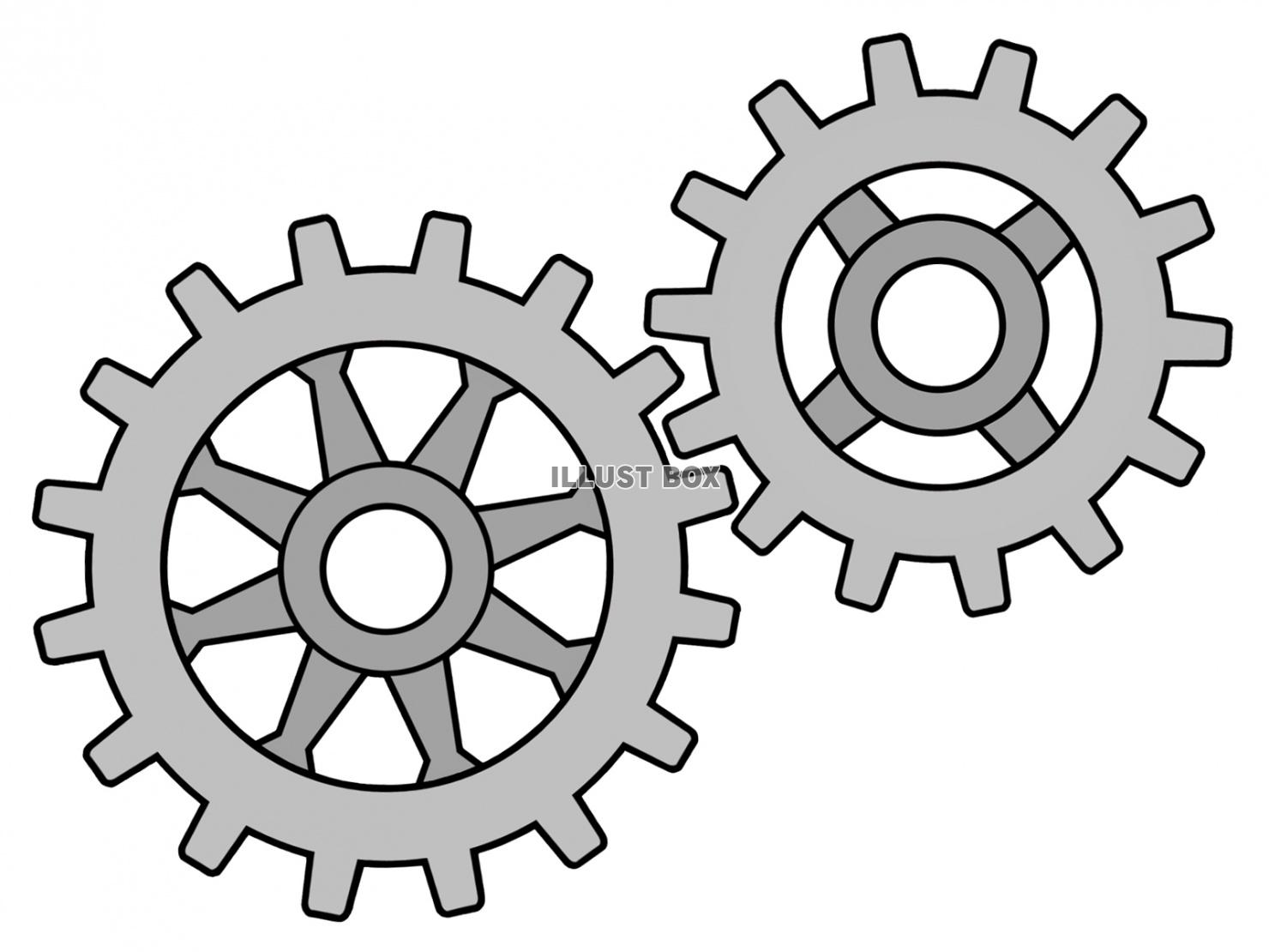 歯車の壁紙画像シンプル背景素材イラスト