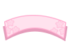 帯状桜フレーム：ピンク