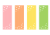 かわいい星柄の七夕の短冊セット