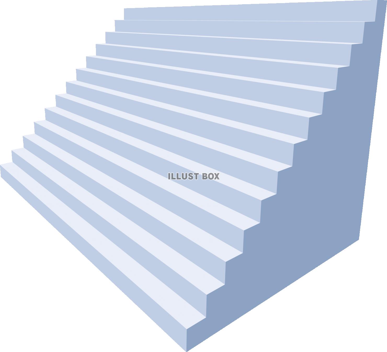 立体的な階段　幅広　ステップアップ