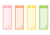 ポップなデザインの七夕の短冊セット