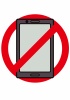 通信機器（スマートフォン、タブレット）使用禁止のイラスト