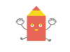 赤ペンのキャラクター・ジャンプ 