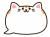 かわいいトラ猫柄の吹き出し