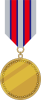 シンプルな勲章・褒章　金色のメダル　フレーム