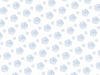 六角形モチーフの花柄パターン_青水色