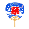 祭りうちわ　透過png