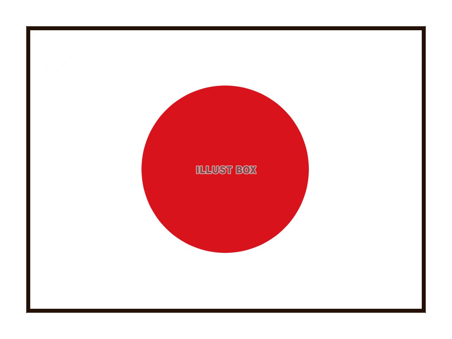 シンプルな日本国旗