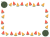 ポップなスイカのフレーム背景