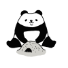 パンダシリーズ　砂場で遊ぶ