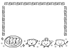 かわいい餃子のフレーム１