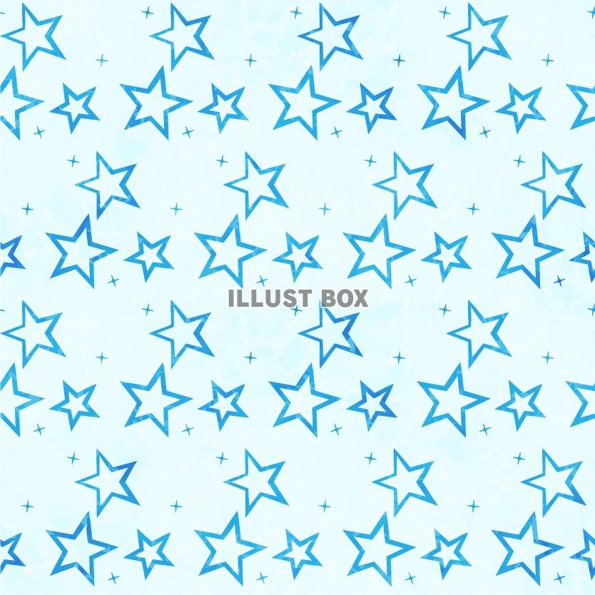 星のイラストの背景素材（青）