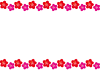 2_枠_ハイビスカス・赤・ピンク・上下・横