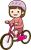 自転車に乗る女の子