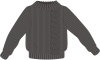 編み目入りセーター3（透過PNG）