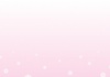 JPEG・グラデーション背景　お花の枠フレーム　ピンク