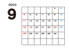 1_カレンダー_2022・9月・白黒・横