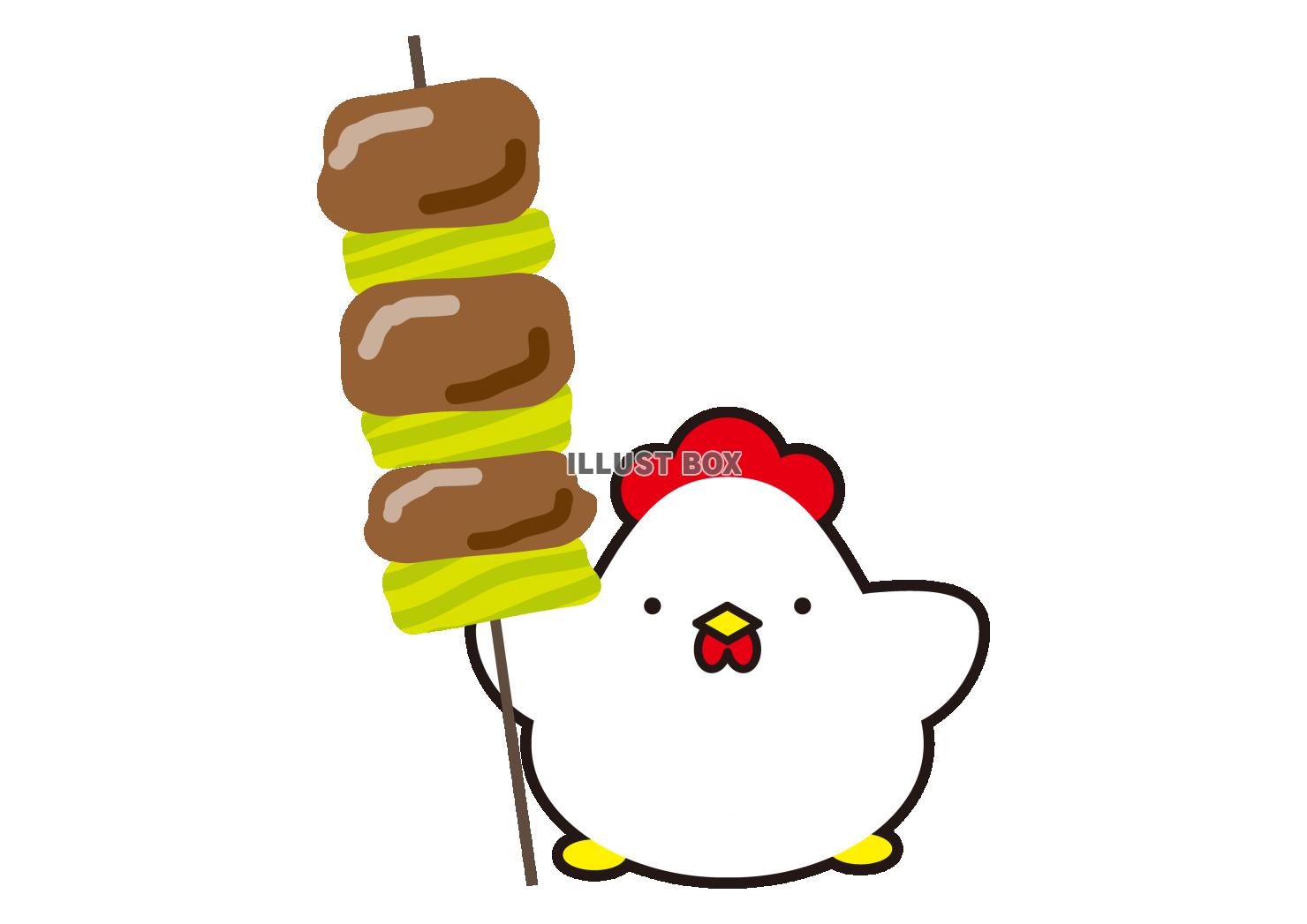 33_イラスト_おうち夏祭り・焼き鳥