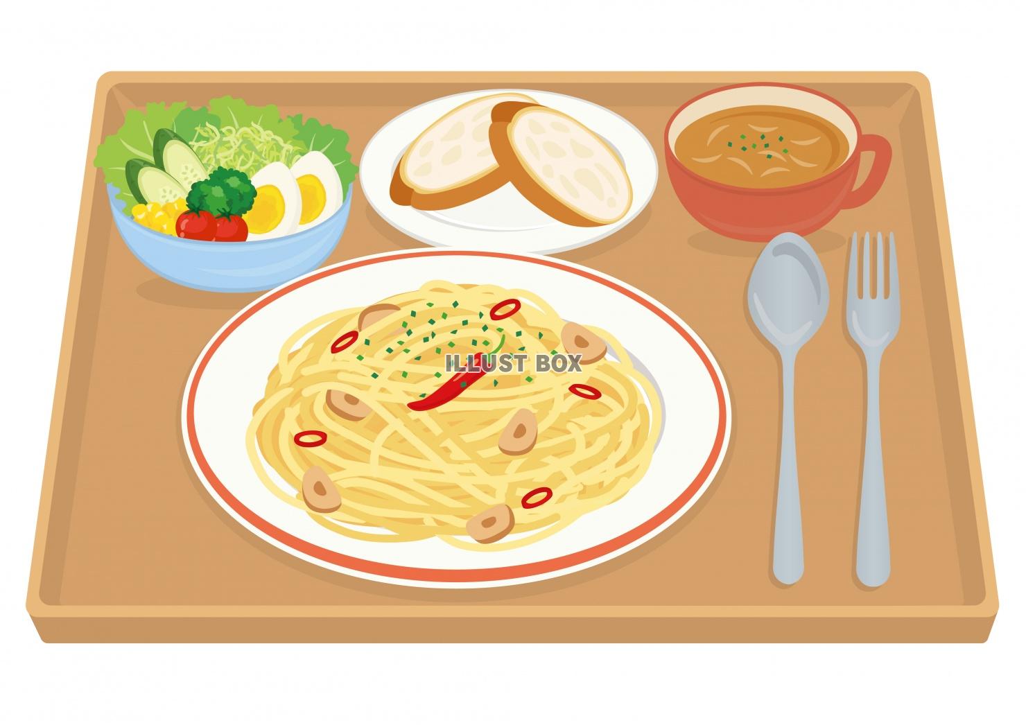 食事★洋食シリーズ★パスタ★ペペロンチーノ★トレイ