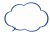 透過PNG・吹き出し　1本　もこもこ　6　16枠　左