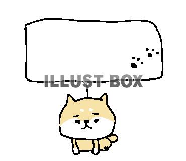 無料イラスト ゆるゆる柴犬さん１９