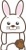 うさぎのスポーツシリーズ・野球のイラスト