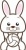 うさぎのスポーツシリーズ・バレーボールのイラスト