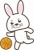 うさぎのスポーツシリーズ・バスケットボールのイラスト