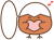 ハートを抱きしめるひよこ（地鶏）と吹出し