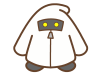 白色の着ぐるみおばけ