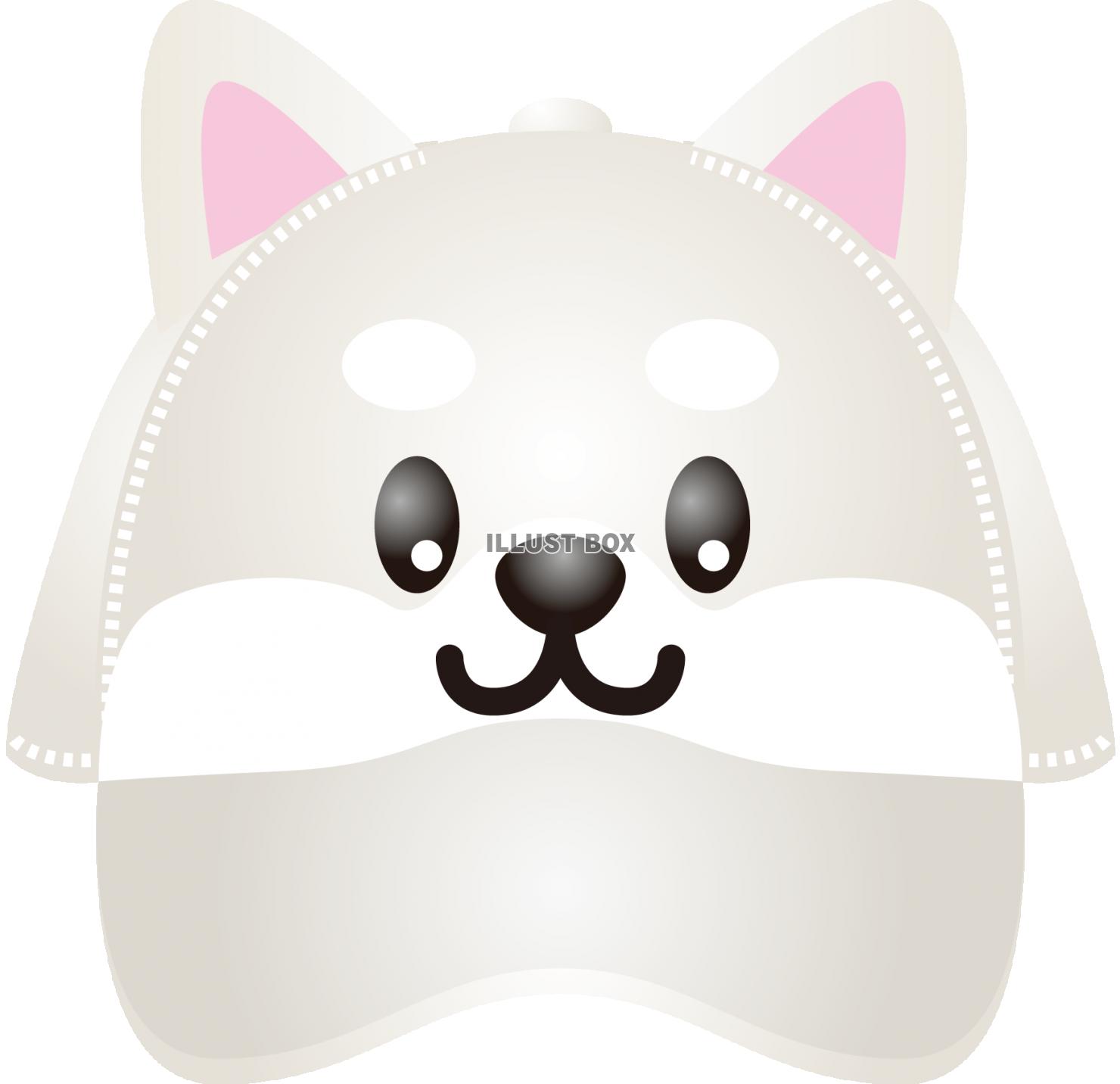白しばちゃんcap正面（透過PNG）