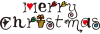 クリスマスロゴ5（透過PNG）