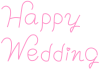 Happy Wedding ピンク
