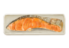 リアルな焼き鮭皿付き(zipファイル: pdf,jpg,透過png)