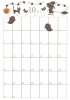 ２０２２年　１０月のカレンダー　ハロウィン