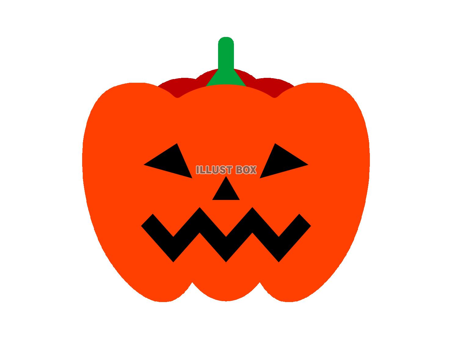 ハロウィンのカボチャのアイコン【透過PNG】
