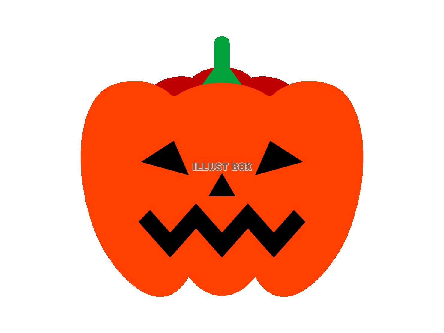 ハロウィンのカボチャのアイコン【透過PNG】