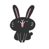 ウサギキャラシリーズ　ご挨拶 