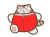 笑顔の歩く白虎くん