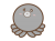 悲しむ灰色のタコ