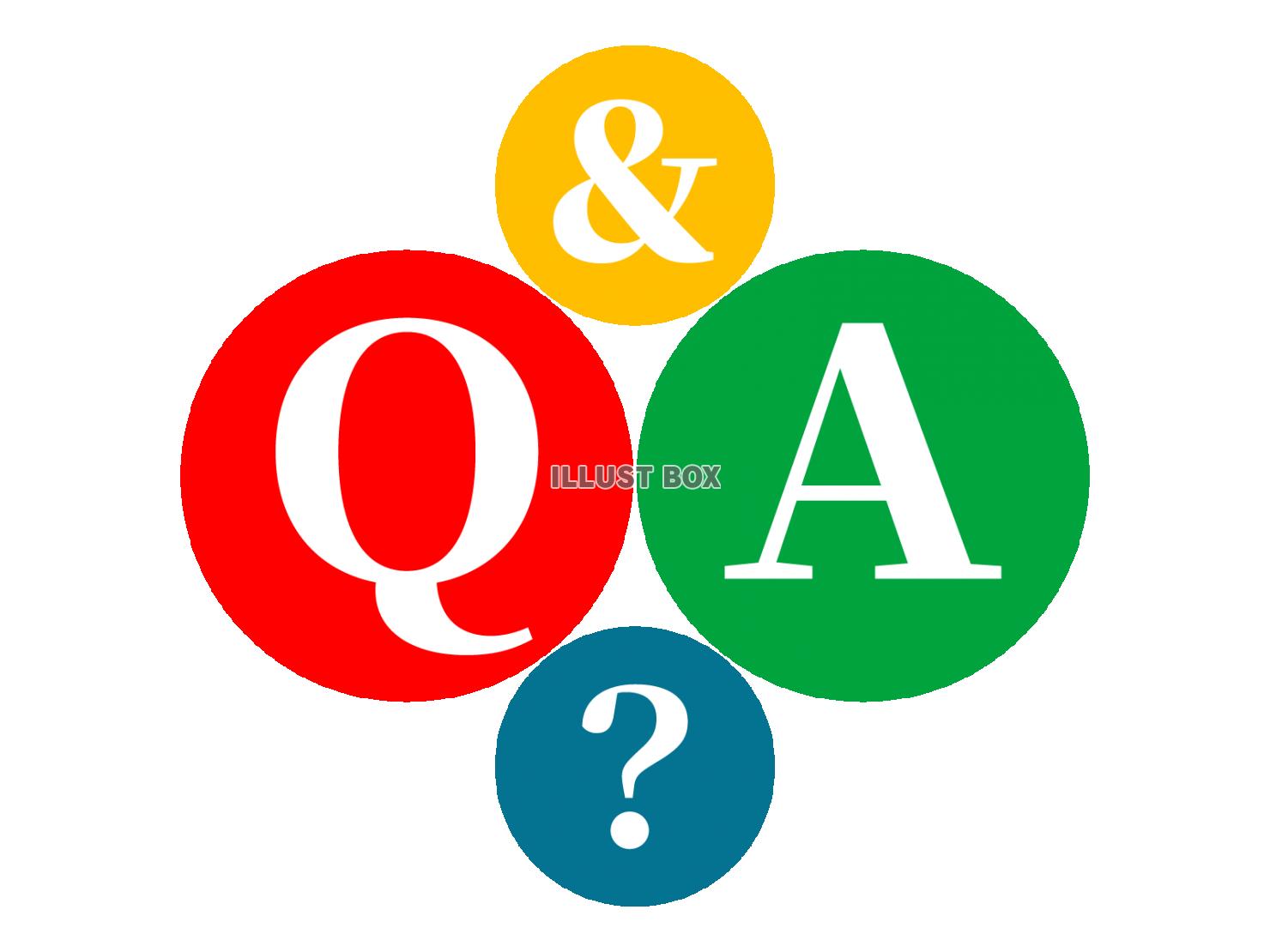 Q&A（よくある質問）のアイコン素材【透過PNG】