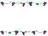 葡萄のフレーム06　ツタと葡萄