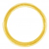 水彩風の円形のフレーム素材（黄色）