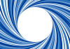 ブルー水流のような渦巻きフレーム