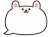 かわいいうさぎ型の吹き出し