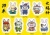 かわいいうさぎの七福神イラスト・シールセット
