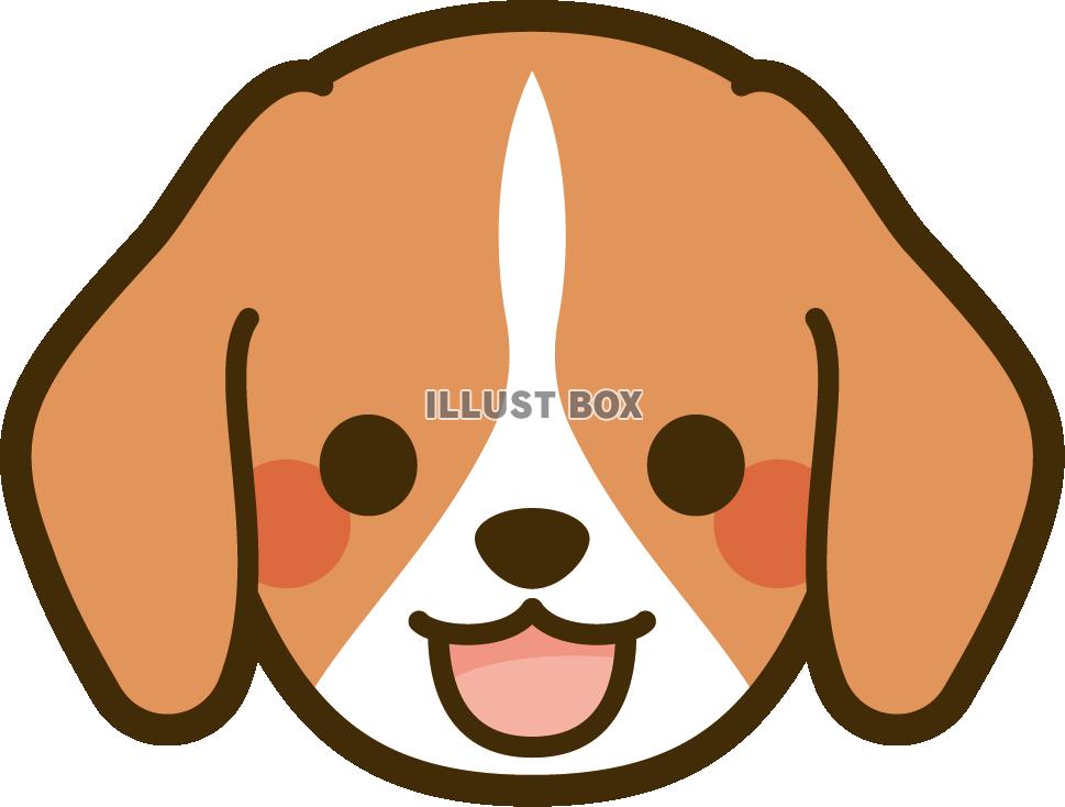 犬の顔 イラスト無料